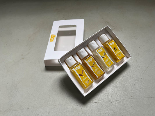 4 Wood Pressed Cooking Oils Sample Kit - 50 Ml Each
