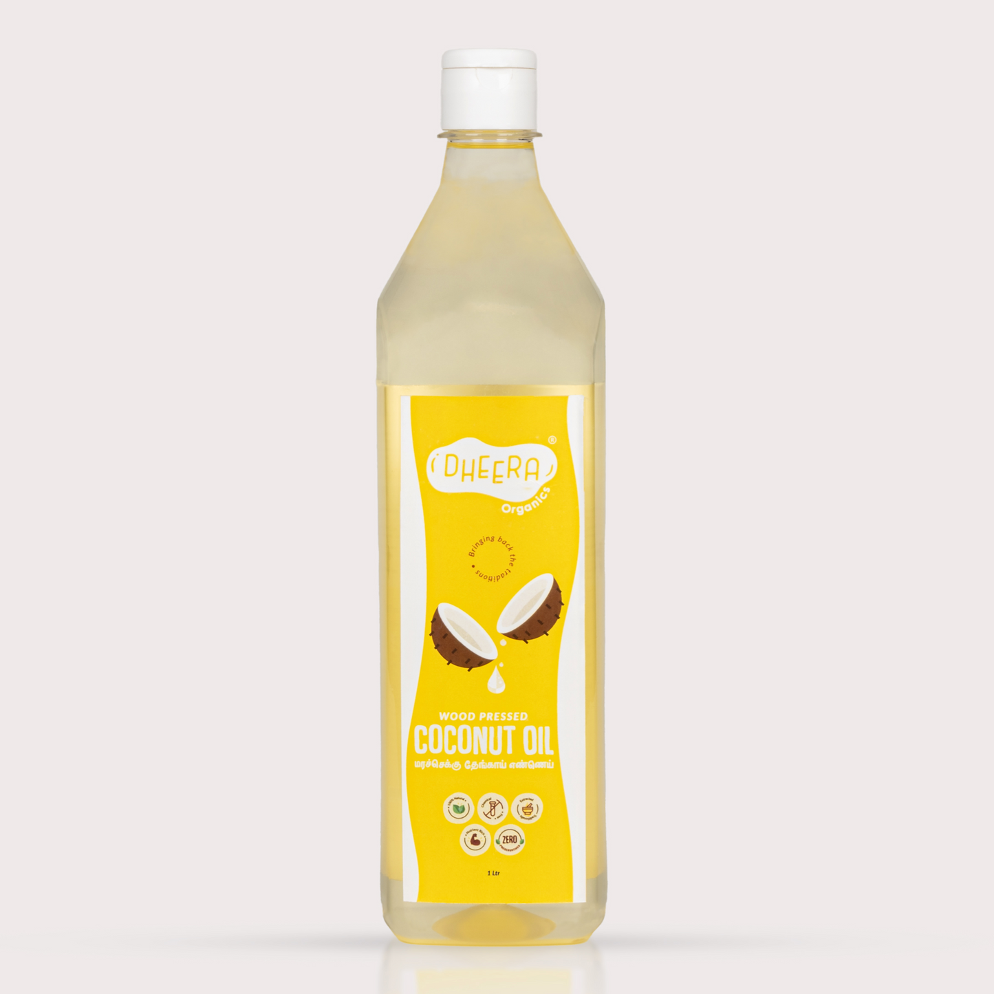 Wood pressed coconut oil