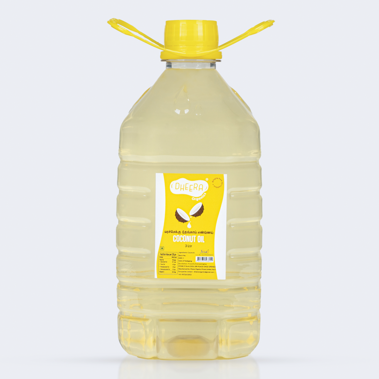 Wood pressed coconut oil