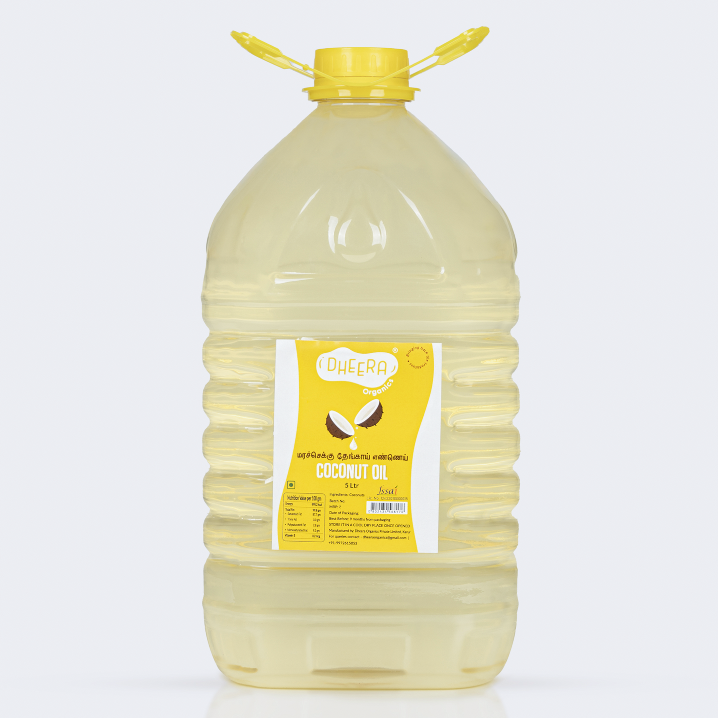 Wood pressed coconut oil