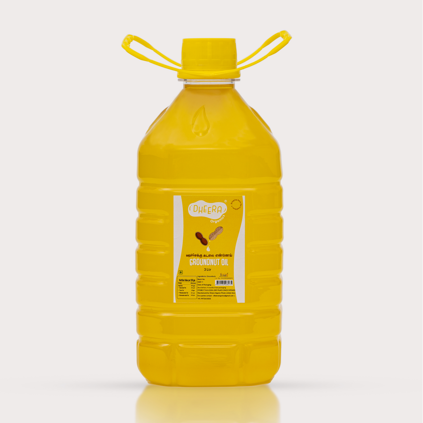 Wood pressed groundnut oil
