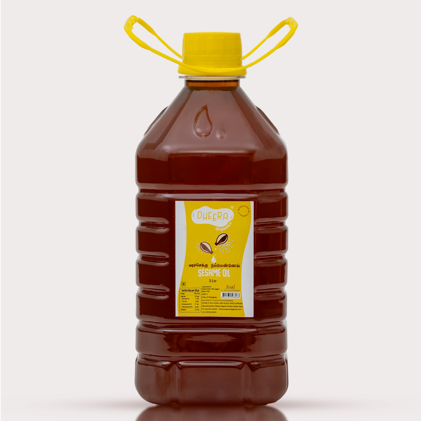 Wood pressed sesame oil