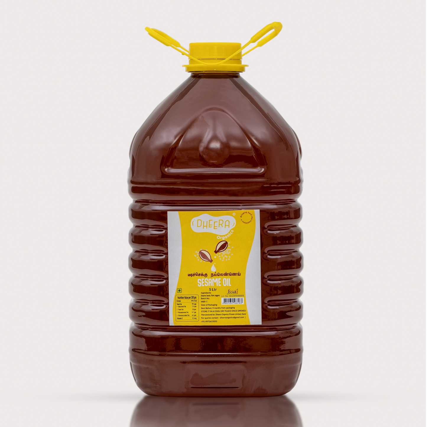 Wood pressed sesame oil